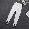 FEESHOW Kids Boys Girls Ballet Dance Stirrup Tights Leggings Gymnastics Workout Sports Yoga Pants Stockings Pantyhose White 7-8 view 3