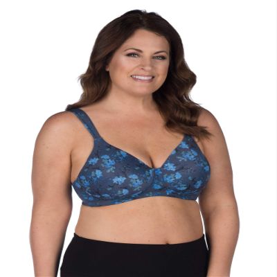 LEADING LADY, Brigitte Full Coverage, Wireless, Padded T-Shirt Bra, Ballet Back, Side and Back Smoothing, Wide Straps, Multicolor, Fits 52G