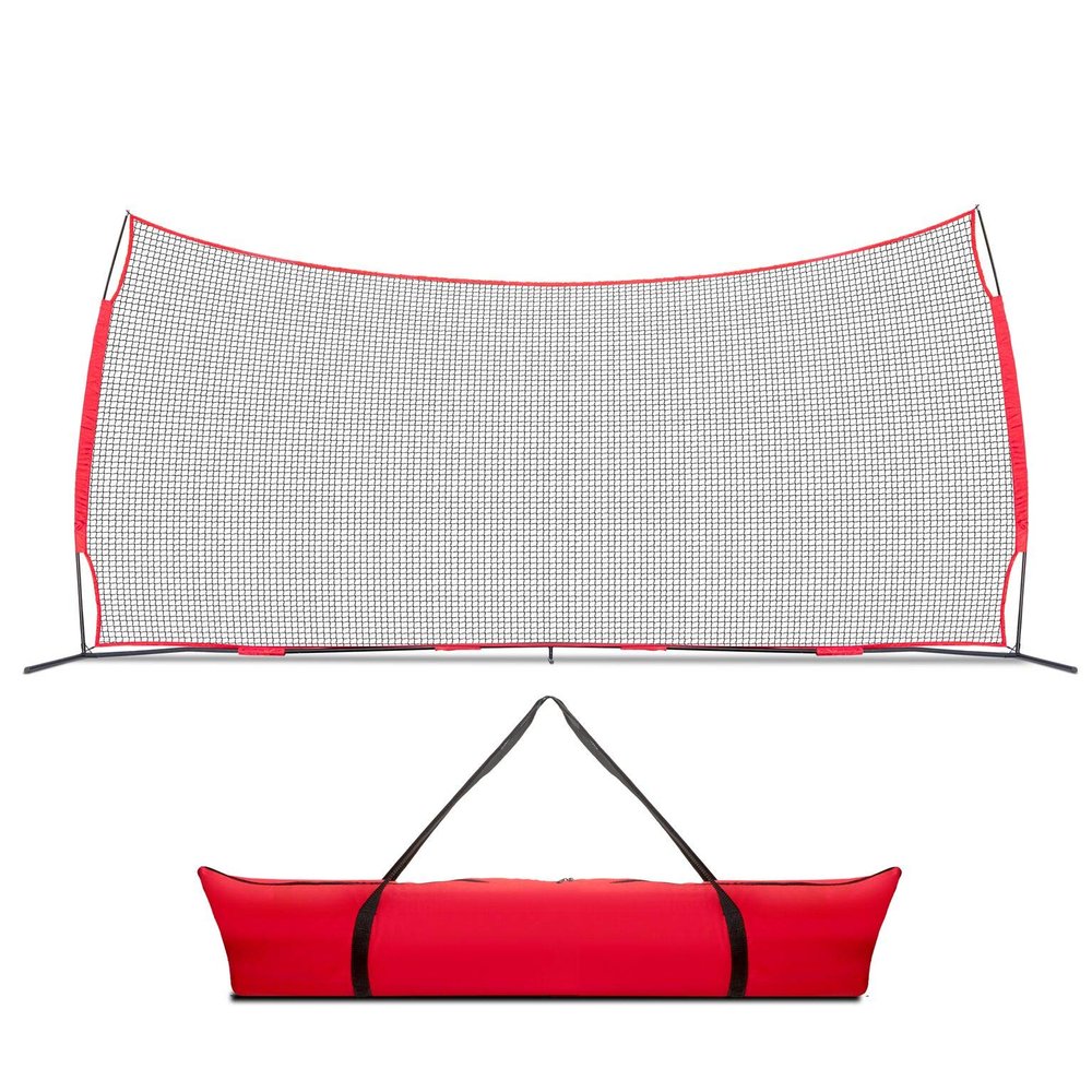 20x10 Sports Barrier Net  Heavy Duty Lacrosse Backstop Netting, 200 Sq Ft Ball Stop Net for Backyard | Baseball, Soccer, Softball, Basketball, Hockey & Multi-Sport Training | Easy Setup, Portable