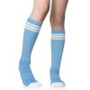 juDanzy Baby, Toddler & Kids Knee High Tube Socks For Boys & Girls With Grips (4-6 Years (Shoe Size 9C-1), Columbia Blue/White) view 1