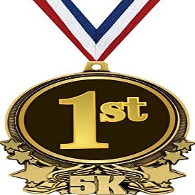 5K Medals, 3" 1st Place Race Medal, Great 5K Running Medal Awards Gold 100 Pack