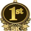 5K Medals, 3" 1st Place Race Medal, Great 5K Running Medal Awards Gold 100 Pack view 2