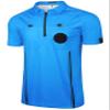 FitsT4 Sports Pro Soccer Referee Jersey Short Sleeve Ref Shirts Blue X-Small view 1