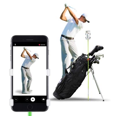 Selfie Golf Record Golf Swing - Cell Phone Holder Golf Analyzer Accessories | Winner of The PGA Best Product | Selfie Putting Training Aids Works with Any Golf Bag and Alignment Stick