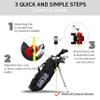 Selfie Golf Record Golf Swing - Cell Phone Holder Golf Analyzer Accessories | Winner of The PGA Best Product | Selfie Putting Training Aids Works with Any Golf Bag and Alignment Stick view 3