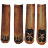 NOVELTY GIANT WWW.NOVELTYGIANT.COM Kids 3D Animal Paw Feet Print Foot Crew Socks Elastic Hosiery Dog view 4