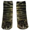 NOVELTY GIANT WWW.NOVELTYGIANT.COM Kids 3D Animal Paw Feet Print Foot Crew Socks Elastic Hosiery Cat view 3