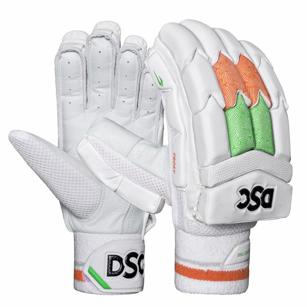 DSC Intense Frost Cricket Batting Gloves | Multicolor | Size: Mens | for Left-Hand Batsman