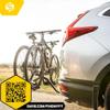 Saris All Star 2 Bike Hitch Rack with Secure & Easy to Load Platform - Adjustable Arms, Universal Hitch, Wide Wheel Trays, Ratchet Straps, Fold-Down Mast for Hatch Access view 2