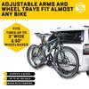 Saris All Star 2 Bike Hitch Rack with Secure & Easy to Load Platform - Adjustable Arms, Universal Hitch, Wide Wheel Trays, Ratchet Straps, Fold-Down Mast for Hatch Access view 4
