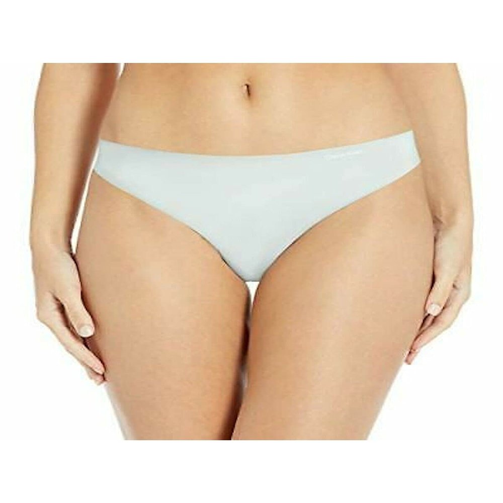 Calvin Klein Women's Invisibles Thong Underwear, -ELYSIAN Green, XS