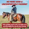 5 Star Horse Saddle Pad - 1" Thick Western Contoured Natural Pad - The Performer Full Skirt 32" X 32" - Great for Barrel Racing, Trail Riding & Roping view 2