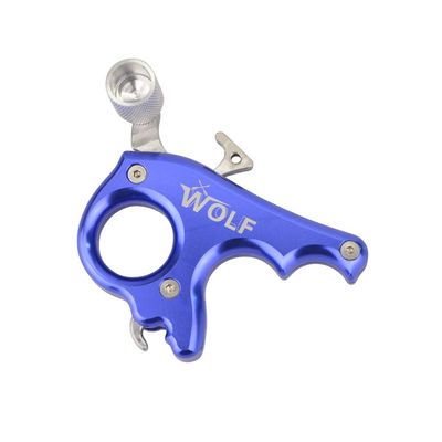 SHARROW Archery Release Aids 3 Fingers Compound Bow Release Aids Gear Compound Bow Accessory(Blue)