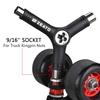 Zeato All-In-One Skate Tools Multi-function Portable Skateboard Y Tool Accessory with Y-type Allen Key and L-type Phillips Head Wrench Screwdriver view 3