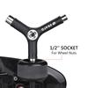 Zeato All-In-One Skate Tools Multi-function Portable Skateboard Y Tool Accessory with Y-type Allen Key and L-type Phillips Head Wrench Screwdriver view 4