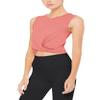 Bestisun Womens Workout Tops Cropped Tank Sleeveless Yoga Pilates Athletic Shirts Gym Clothes Rose S view 3