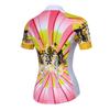 Cycling Jersey Women's Bike Jersey Zip Shirts Short Sleeve MTB Tops Road Mountain Bicycle Clothing Summer Racing for Ladies Female Quick Dry Yellow White Size XXL view 2
