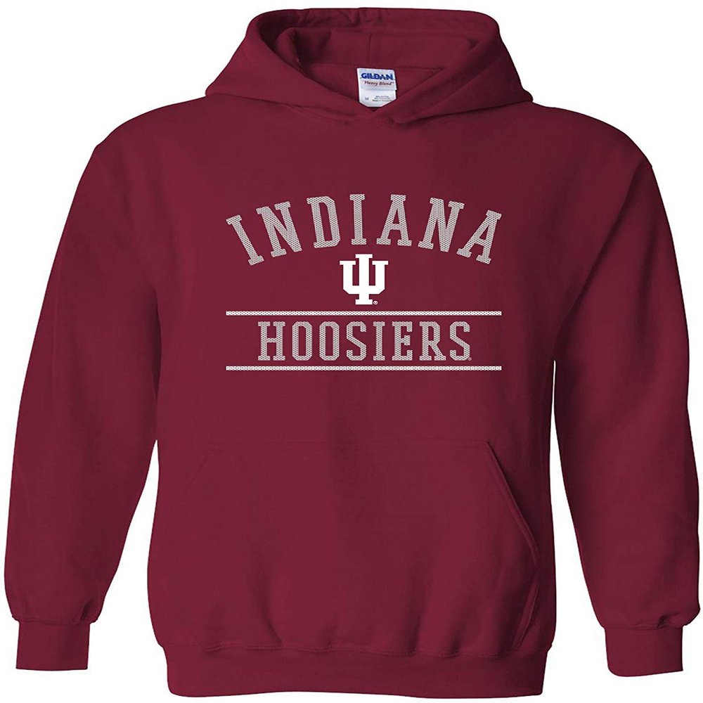 AH1161 - Indiana University Hoosiers Mesh Arch Hoodie - Medium - Cardinal