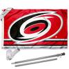 Carolina Hurricanes Flag Pole and Bracket Set view 1