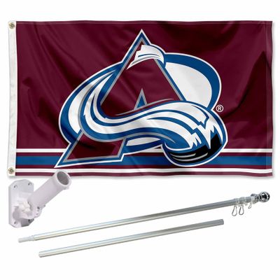 Colorado Avalanche Flag Pole and Bracket Set