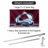 Colorado Avalanche Flag Pole and Bracket Set view 2