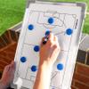 FORZA 18in x 12in Double-Sided Sports Coaching Whiteboard | 13 Sports Options - Magnetic Markers, Pen, and Eraser Included (Soccer, Without Carry Bag) view 3