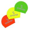 Synergy Latex Swim Caps Combo Pack (Neon Green, Neon Orange, Neon Yellow 3-Pack) view 1