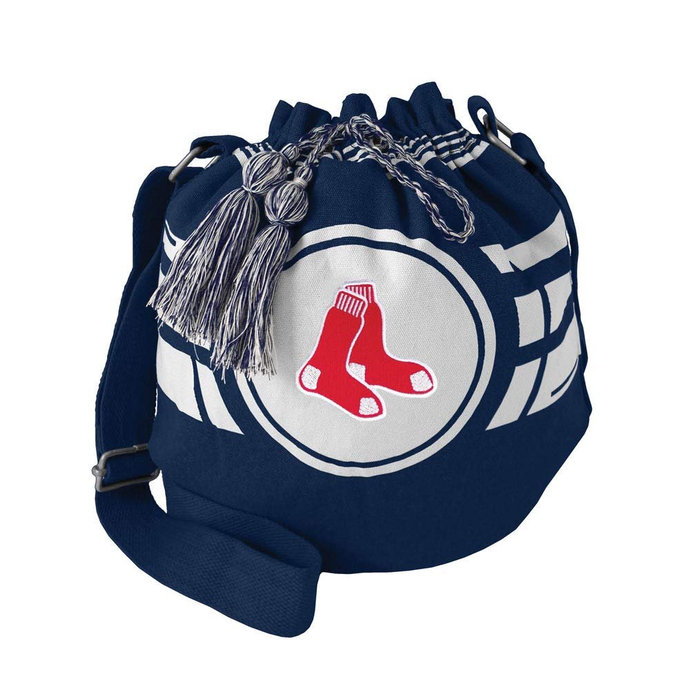 Little Earth MLB Boston Red Sox Womens Drawstring BagRipple Bucket Style, Team Color, One Size