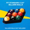 GSE Games & Sports Expert Black Plastic Billiard 8-Ball Triangle Racks or 9-Ball Diamond Pool Ball Racks Fit Standard 2-1/4" Billiard Pool Balls (9 Ball Diamond) view 4