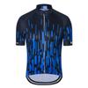 Weimostar Men's Cycling Jersey Short Sleeve Bike Shirt Riding Tops Outdoor MTB Bicycle Clothing Black Blue Size L view 1