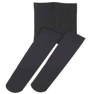 DIPUG Girls Black Tights Toddler Dance Footed Kids Ballet School Uniform Opaque Stockings 8 9 10 11 12