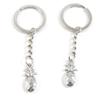 1 Item Metal Keychain Keyring Key Tags Chains Rings Jewelry Bag Charms A3XT5 Pineapple view 1