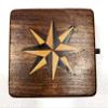 Antique Pocket Beautiful Compass Analog Clock 3.5" Brass Navigation Pocket Solid Brass Compass view 4