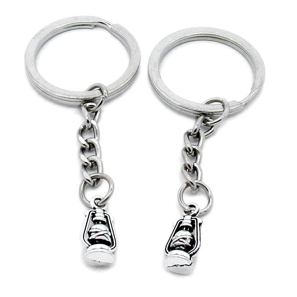 1 Item Metal Keychain Keyring Key Tags Chains Rings Jewelry Bag Charms H2AZ7 Lantern