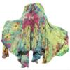 Full Funk Wide Pleated Full Flowing Gypsy Maxi Dancing Skirt Tie Dyed, Medium, Asparagus Green view 1
