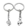 1 Item Metal Keychain Keyring Key Tags Chains Rings Jewelry Bag Charms C2DM2 Mushroom