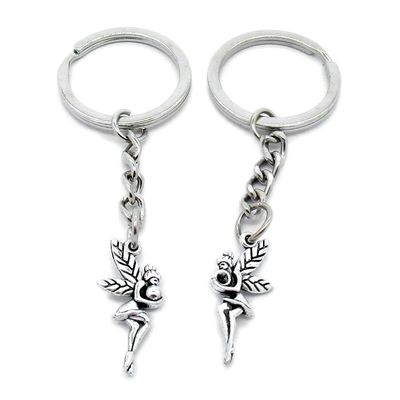 1 Item Metal Keychain Keyring Key Tags Chains Rings Jewelry Bag Charms D4BC7 Fairy Angel