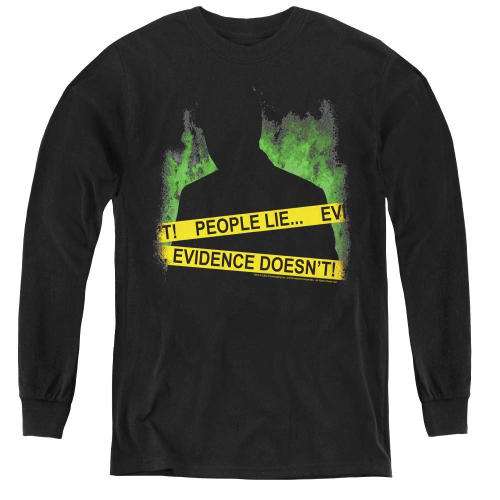 Csi Youth Long Sleeve T Shirt, Medium Black