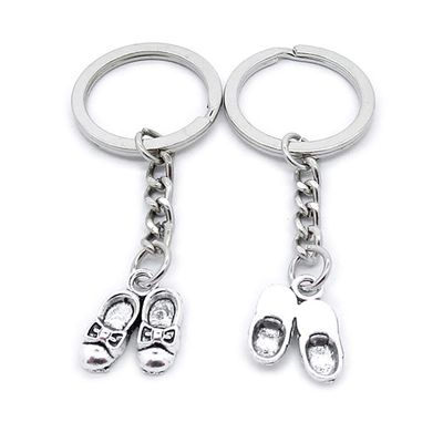 5 Items Metal Keychain Keyring Key Tags Chains Rings Jewelry Bag Charms CB2W8 Children Cloth Shoes