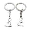 5 Items Metal Keychain Keyring Key Tags Chains Rings Jewelry Bag Charms A9YB3 Cat Kitty view 1