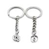 5 Items Metal Keychain Keyring Key Tags Chains Rings Jewelry Bag Charms AI1F4 Feet Foot Footprints view 1