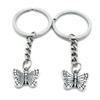 5 Items Metal Keychain Keyring Key Tags Chains Rings Jewelry Bag Charms F1EW3 Butterfly view 1