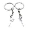 1 Item Metal Keychain Keyring Key Tags Chains Rings Jewelry Bag Charms FV5I7 Magic Wand Star Stick