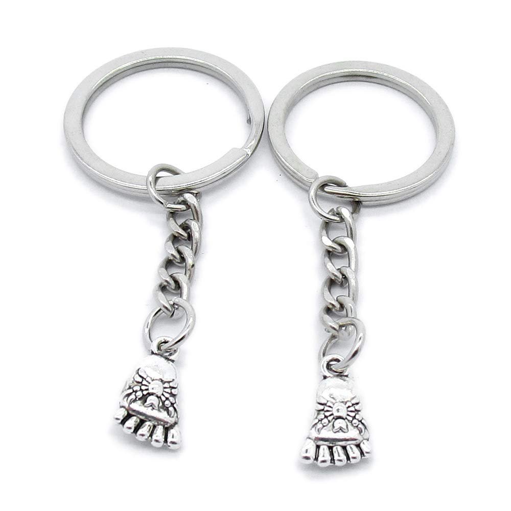 1 Item Metal Keychain Keyring Key Tags Chains Rings Jewelry Bag Charms EV5R7 Crab Foot
