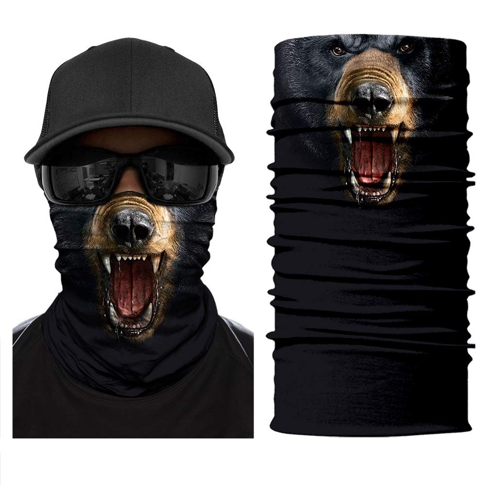 3D Printing Fishing Sun Scarf Camo Headwear Face Scarf Headband Neck Gaiter Cap Bandana Balaclava Headwrap Magic Scarf Tube Scarf for Hiking Cycling Motorcycle Hunting UV Dustproof Wicking (12)