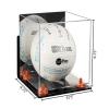 Better Display Cases Acrylic Volleyball Display Case with Mirror Case, Orange Risers, Wall Mount and Clear Base 9.75" X 9.75" X 9.75" (A027/B02) view 2