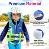 HeySplash Toddler Swim Vest, Kids Floaties Swimming Jacket, Jumper Swimsuit with Adjustable Strap, Float Puddle Vest, Buoyancy Swimwear for Girls and Boys Aged 6-9 Years / 50-80lbs, Indigo view 2