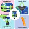 HeySplash Toddler Swim Vest, Kids Floaties Swimming Jacket, Jumper Swimsuit with Adjustable Strap, Float Puddle Vest, Buoyancy Swimwear for Girls and Boys Aged 6-9 Years / 50-80lbs, Indigo view 4