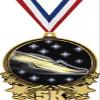 5K Medals, 3" Running Medals, Great 5K Running Medal Awards Gold 50 Pack Prime view 1