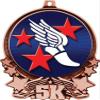 5K Medals, 3" Majestic Winged Foot Medal, Great 5K Running Medal Awards Bronze 50 Pack Prime view 2